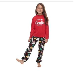 HTF Girls 7-8 Milk and Cookies🥛 & 🍪 Pajamas